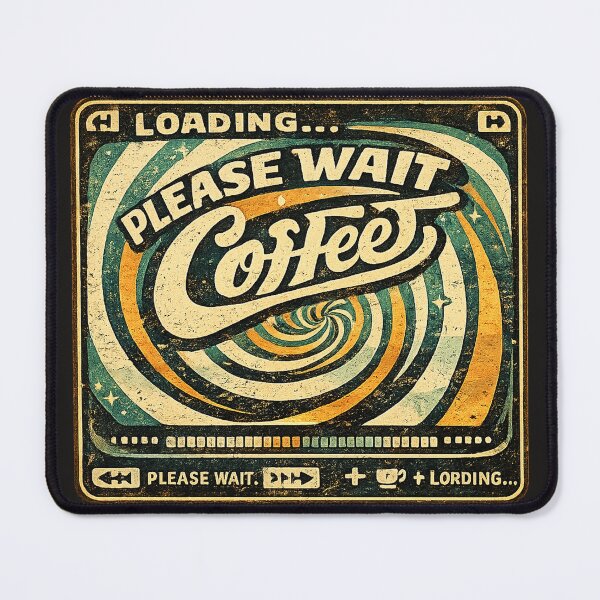 Item preview, Loading Please Wait Until Coffee - Funny Retro Coffee Design designed and sold by JustResultsCo.