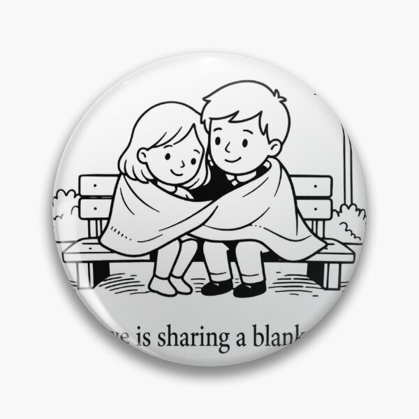 Item preview, Love Is Sharing A Blanket designed and sold by mtltpz.