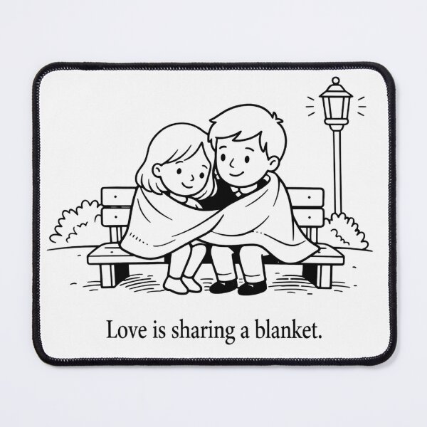 Item preview, Love Is Sharing A Blanket designed and sold by mtltpz.