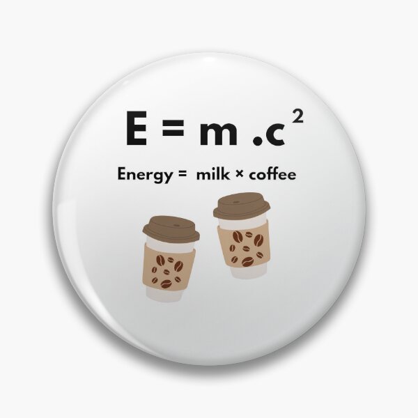 Item preview, E=mc² Energy equals Milk and Coffee Physics. designed and sold by GeminiArts Studio .