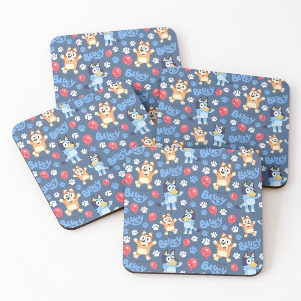 Item preview, The Blue Dog Balloon Kids Cartoon Navy designed and sold by Pretty Things Online.