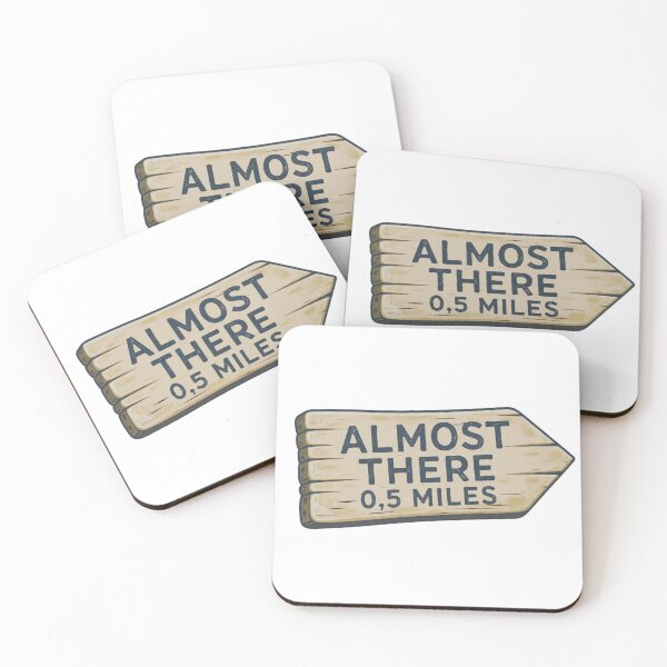 Item preview, Almost There 0.5 Miles – Rustic Wooden Trail Sign Design designed and sold by GabeMountainArt.