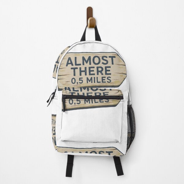 Item preview, Almost There 0.5 Miles – Rustic Wooden Trail Sign Design designed and sold by GabeMountainArt.