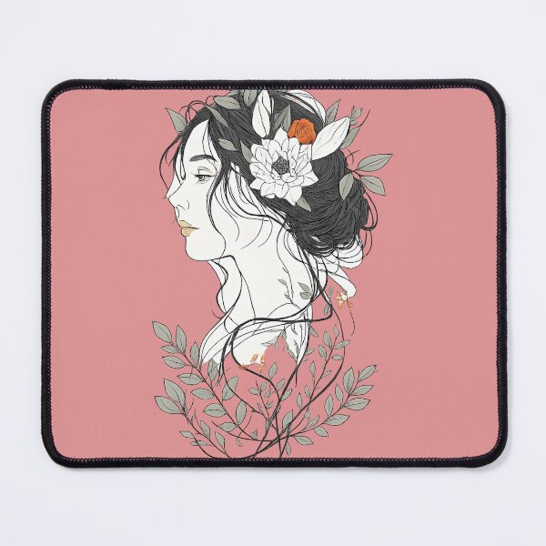 Item preview, Serene calm woman expression designed and sold by RupacDesign.