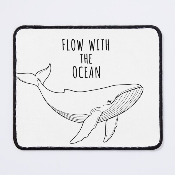 Item preview, Minimalist Whale Flow With The Ocean Line Art designed and sold by Orviona.