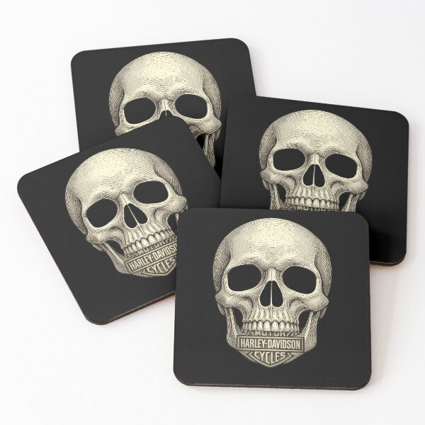 Item preview, Vintage Skull Harley Motorcycle Emblem designed and sold by mnurkowski.