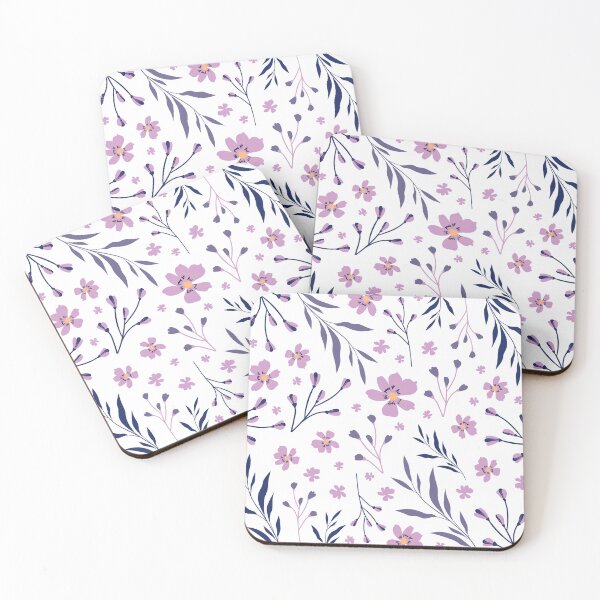 Item preview, Dainty Purple Floral Pattern Aesthetic Lilac Flower Design designed and sold by GeoandHome.