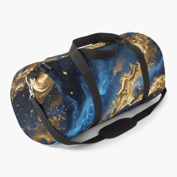 Item preview, Blue Gold Metallic Fluid Swirl designed and sold by Pioneer Spirit Market.