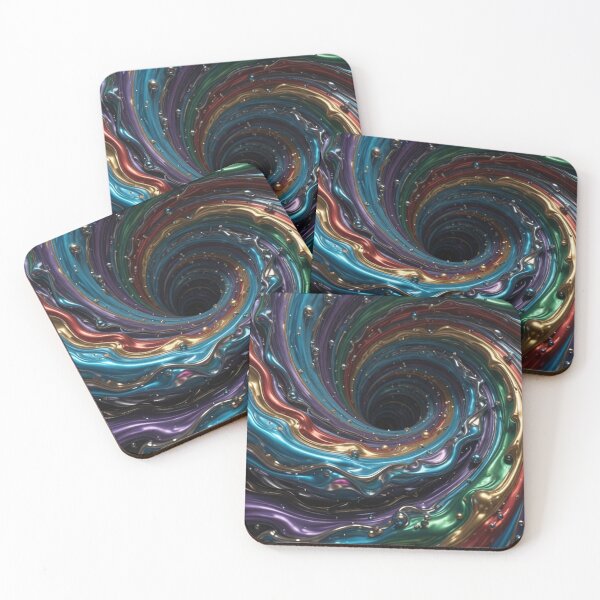 Artikelvorschau, Rainbow Metallic Liquid Swirl entworfen und verkauft von Pioneer Spirit Market.
