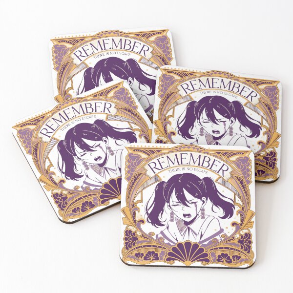 Item preview, Retro Sad Anime Girl Moon Frame Sticker designed and sold by inkfusionhub99.