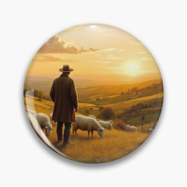 Item preview, Aubrac: shepherd and his sheep designed and sold by jefboutique6150.