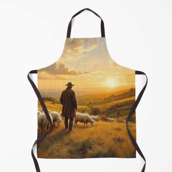 Item preview, Aubrac: shepherd and his sheep designed and sold by jefboutique6150.