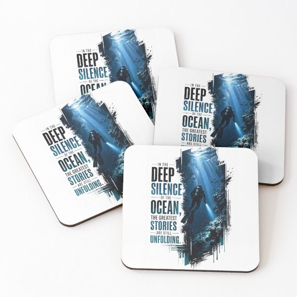 Item preview, Deep Silence of the Ocean - Scuba Diving Inspirational Sticker designed and sold by Scro-Ciob-Shop.