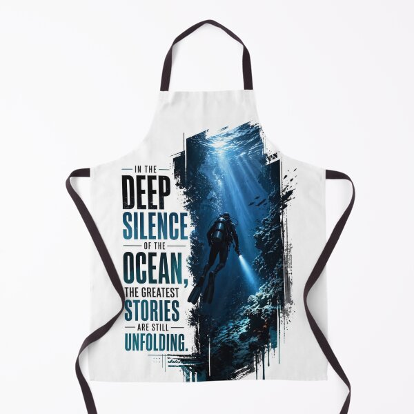 Item preview, Deep Silence of the Ocean - Scuba Diving Inspirational Sticker designed and sold by Scro-Ciob-Shop.