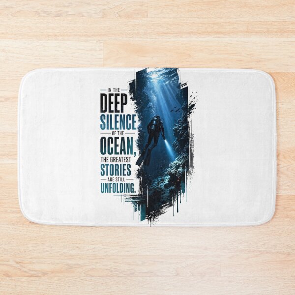 Item preview, Deep Silence of the Ocean - Scuba Diving Inspirational Sticker designed and sold by Scro-Ciob-Shop.
