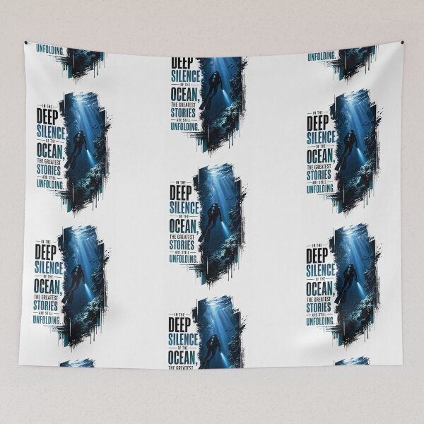 Item preview, Deep Silence of the Ocean - Scuba Diving Inspirational Sticker designed and sold by Scro-Ciob-Shop.