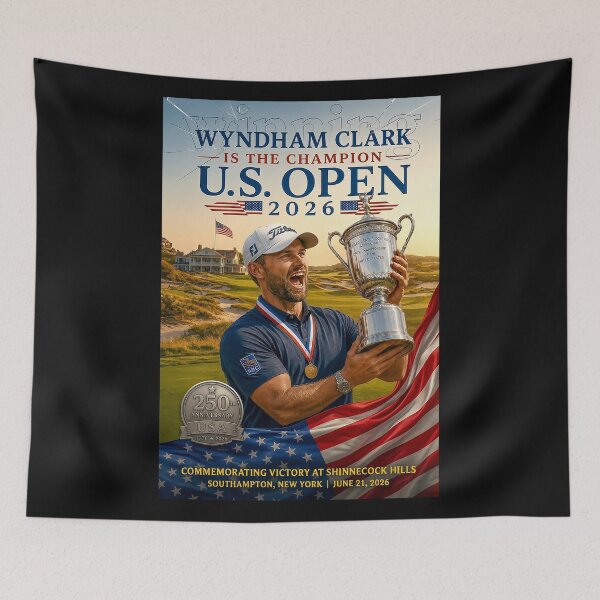 Item preview, Wyndham Clark wins 2026 U.S. OPEN - USA Celebration 250th Anniversary 1776 to 2026 designed and sold by DBM Photo Art 1.