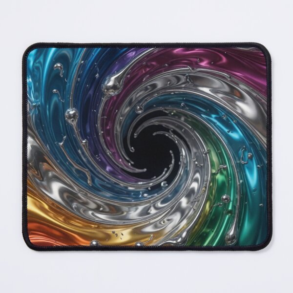 Item preview, Iridescent Rainbow Metallic Liquid Swirl designed and sold by Pioneer Spirit Market.