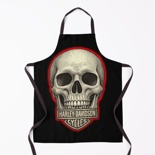 Item preview, Vintage Skull Harley Motorcycle Emblem with red designed and sold by mnurkowski.