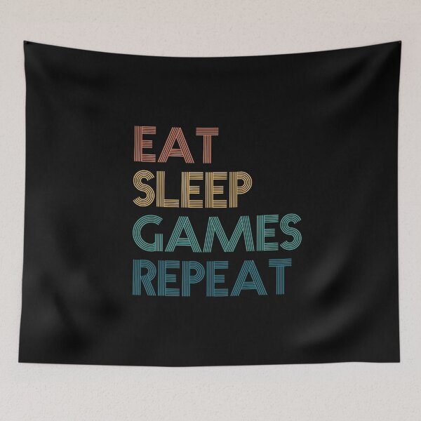 Item preview, Eat Sleep Games Repeat - Gift For Games Fans designed and sold by kindxinn.