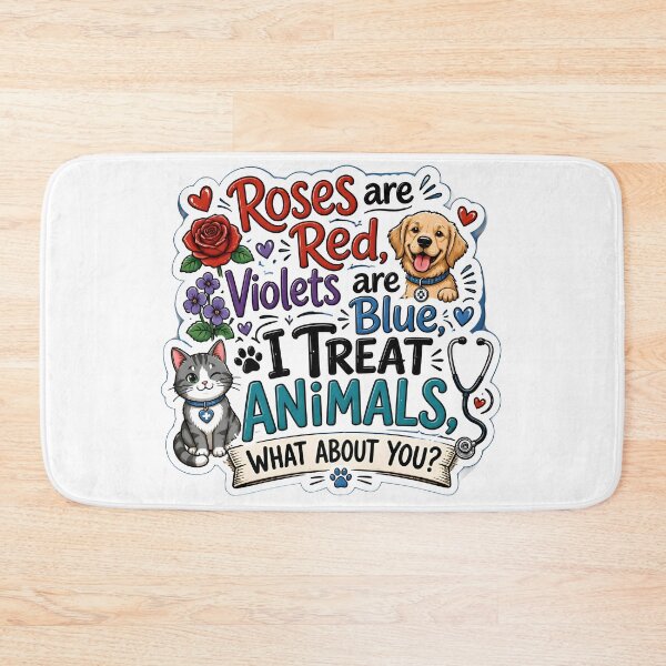 Item preview, Roses Are Red Violets Are Blue I Treat Animals What About You? Funny Veterinarian Gift designed and sold by Bettybee00.
