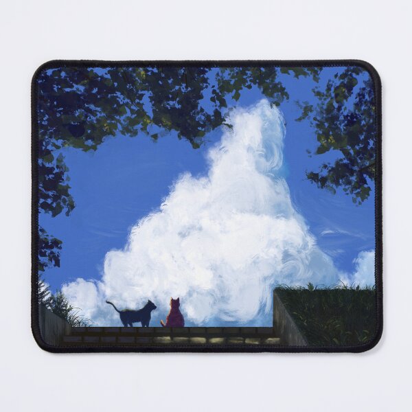 Item preview, Painting of two stray cats enjoying summer days designed and sold by Witseart.