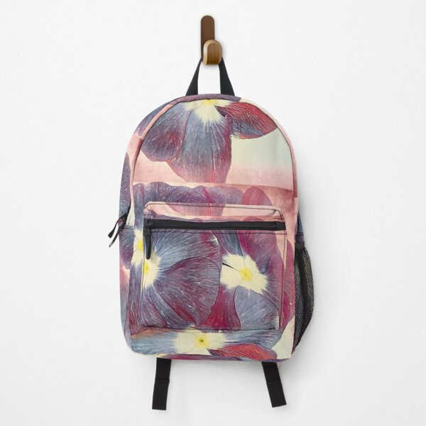 Item preview, Vintage Impressionist Blue and Purple Periwinkle Flower Art designed and sold by BalkanBloom.