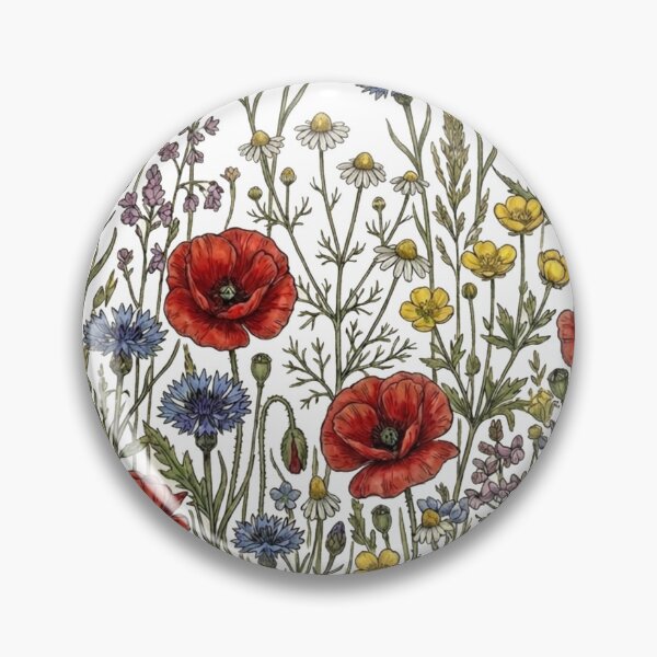 Item preview, Watercolor Wildflowers Meadow Botanical Floral designed and sold by freackly.