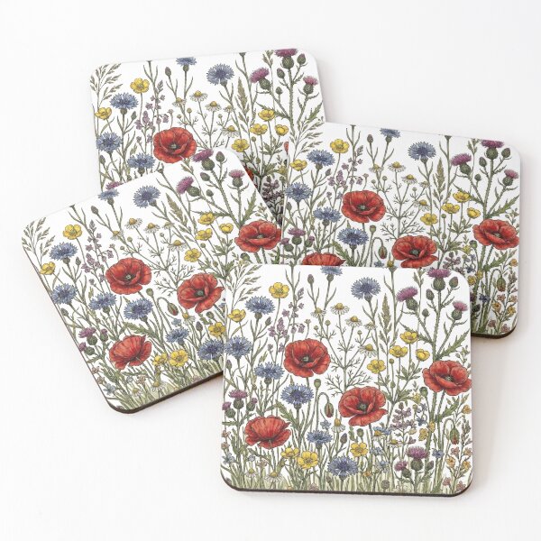 Item preview, Watercolor Wildflowers Meadow Botanical Floral designed and sold by freackly.