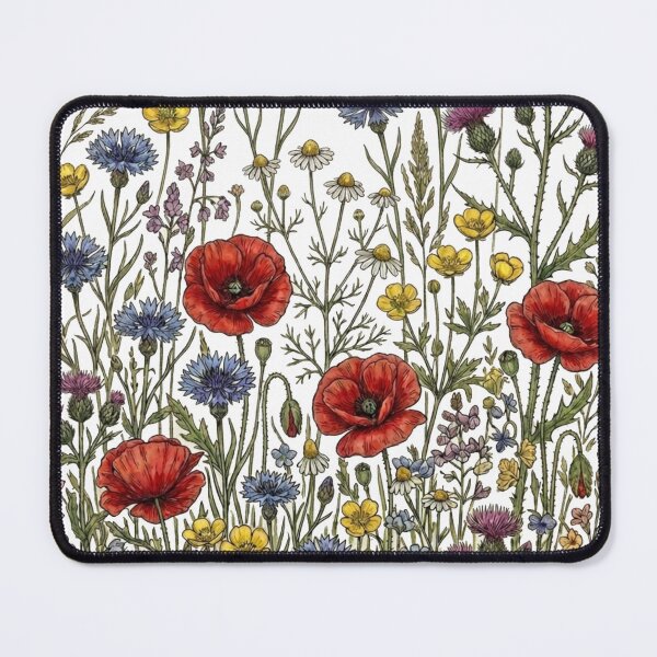 Item preview, Watercolor Wildflowers Meadow Botanical Floral designed and sold by freackly.