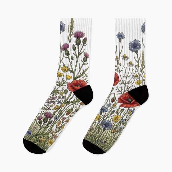 Item preview, Watercolor Wildflowers Meadow Botanical Floral designed and sold by freackly.
