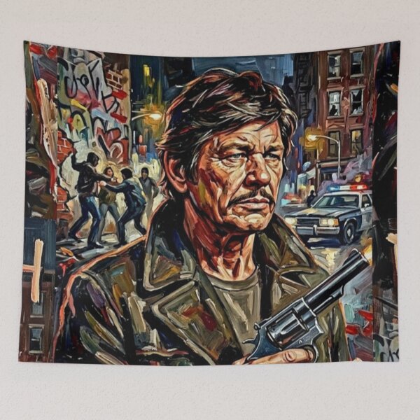 Item preview, The City Is His Battlefield. – Death Wish Fine Art Print designed and sold by Art's Diner.