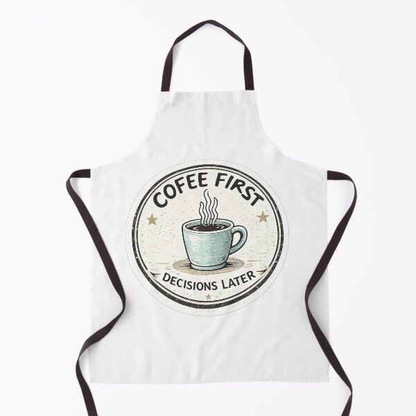Item preview, Coffee First, Decisions Later – Minimal Coffee Quote Design designed and sold by yaalow.