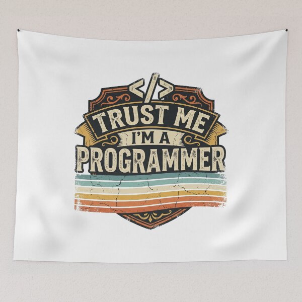 Item preview, Trust Me I'm A Programmer retro designed and sold by CAMEROVE.