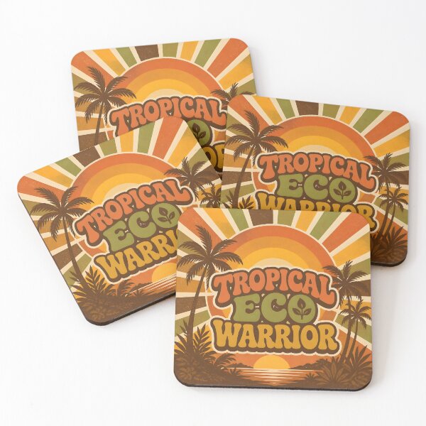 Item preview, Retro Tropical Eco Warrior Vintage Sunset Design designed and sold by Luna-Flow.