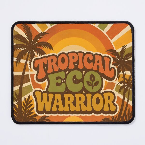 Item preview, Retro Tropical Eco Warrior Vintage Sunset Design designed and sold by Luna-Flow.
