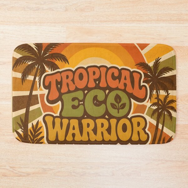 Item preview, Retro Tropical Eco Warrior Vintage Sunset Design designed and sold by Luna-Flow.