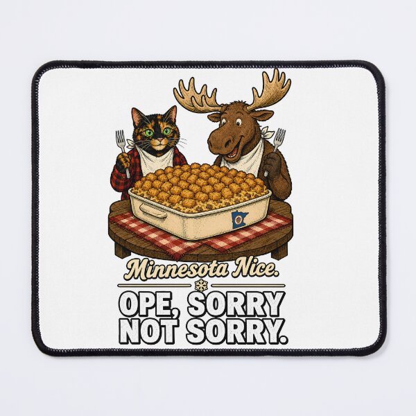Item preview, Minnesota — Tortoiseshell Cat Moose Hotdish Humor Gift designed and sold by Martin's_Design.