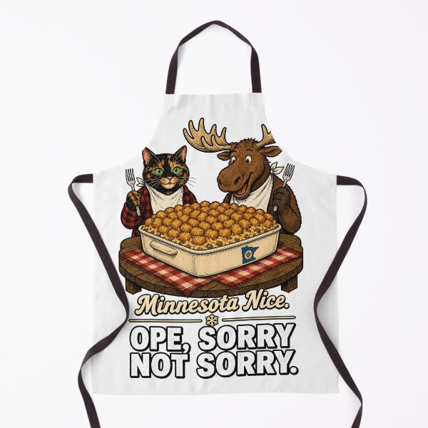 Item preview, Minnesota — Tortoiseshell Cat Moose Hotdish Humor Gift designed and sold by Martin's_Design.