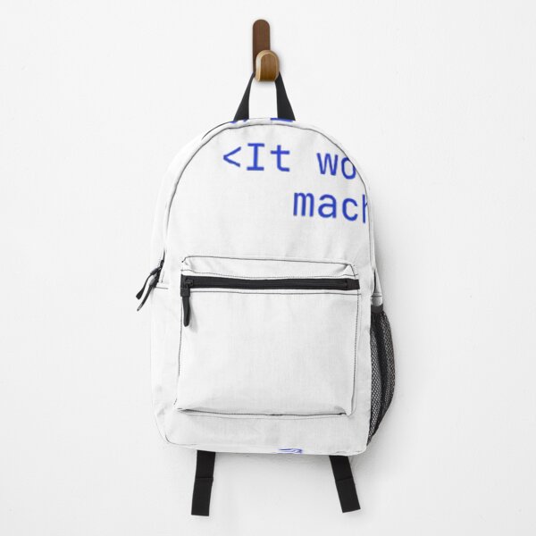 Item preview, It Works On My Machine – Funny Programming Coding Humor Meme designed and sold by mentosdesigner.