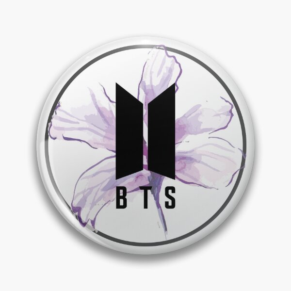 Item preview, BTS logo w/ purple flower designed and sold by Ali107.