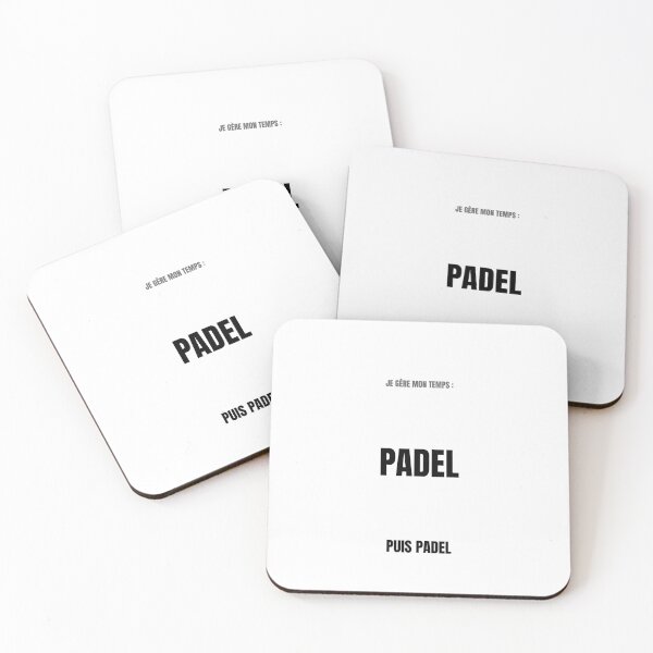 Item preview, I manage my time: padel, then padel. designed and sold by QuatreMurs.