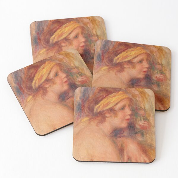 Item preview, Young Woman with Yellow Headband Portrait designed and sold by artofuniverse.