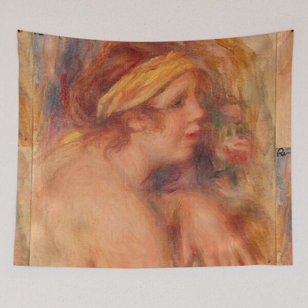 Item preview, Young Woman with Yellow Headband Portrait designed and sold by artofuniverse.