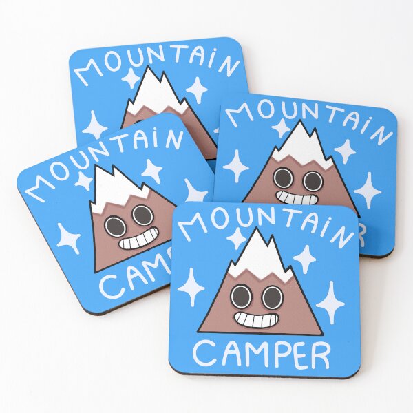 Item preview, Mountain Camper — Cute Smiling Mountain designed and sold by GrasswormSprout.