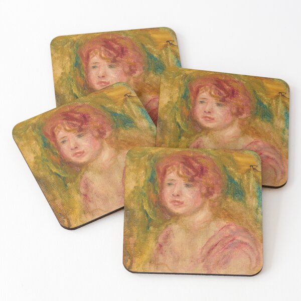 Item preview, Red Haired Young Woman Impressionist Portrait designed and sold by artofuniverse.