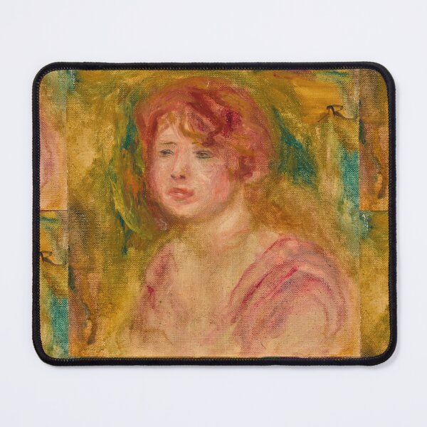 Item preview, Red Haired Young Woman Impressionist Portrait designed and sold by artofuniverse.