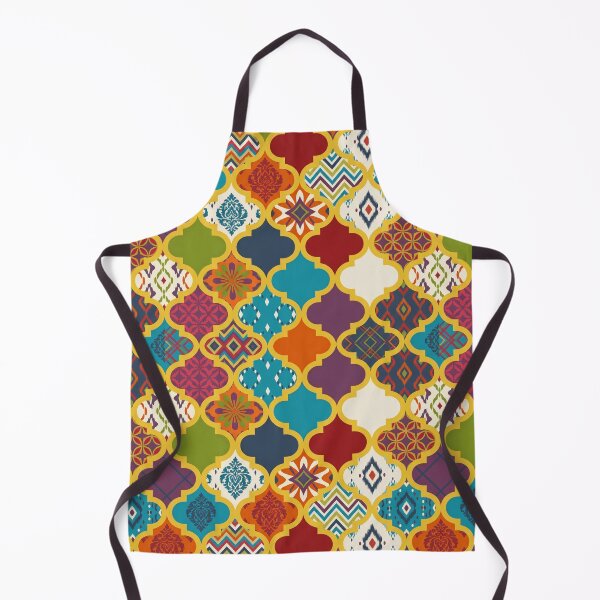 Item preview, Vibrant Moroccan Quatrefoil Patchwork Surface Pattern designed and sold by arteresting-art.