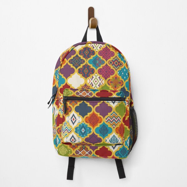 Item preview, Vibrant Moroccan Quatrefoil Patchwork Surface Pattern designed and sold by arteresting-art.