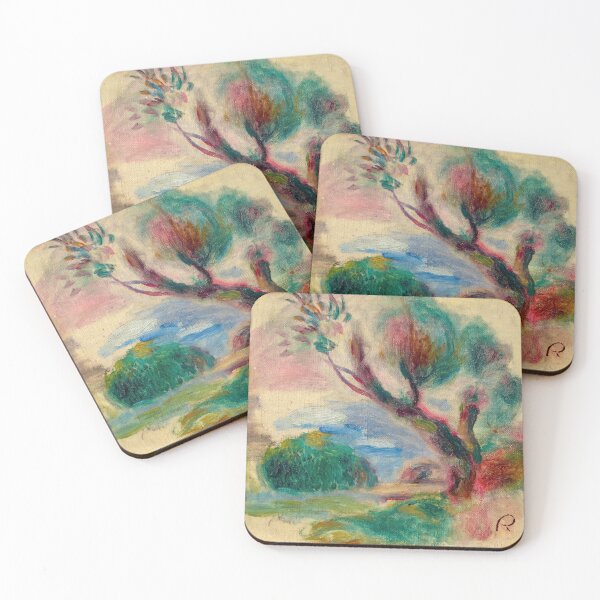 Item preview, Impressionist Tree and Blue River Landscape designed and sold by artofuniverse.